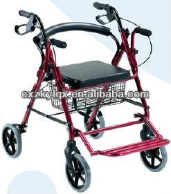 Aluminum folding backrest rollator /walking aid/shopping cart GWC9722L