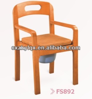 Wooden commode chair