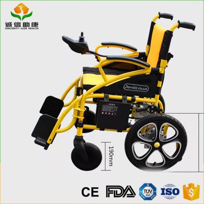 Light weight folding power electric wheelchair parts with FDA CE certificate approved and GPS real-time positioning