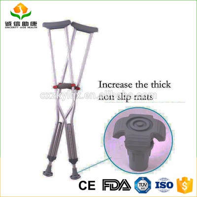 High quality TPR thick soft tuck support maximun load weight 300kg crutches for kids