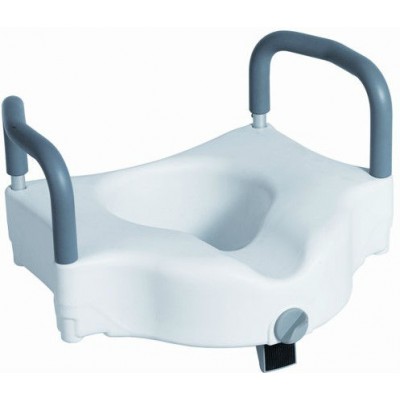 Removable Comfortable support arms raised toilet seat with armrest