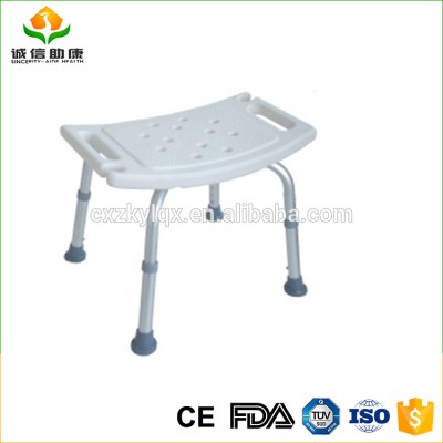 Adjustable lightweight aluminum transfer bench bath shower chair seat