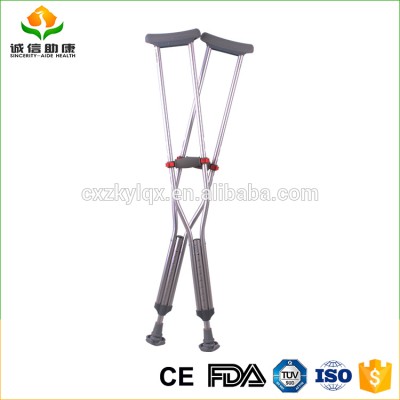 Multifunctional aluminum alloy material light and flexible hands free crutch