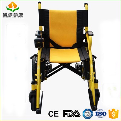 Cheap price foldable double hand brake GPS real time position electric wheelchair with FDA CE certification