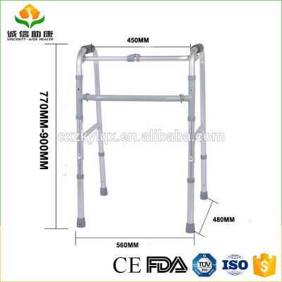 Armrest high strength aluminium foldable stair climbing walker for adult rehabiltation